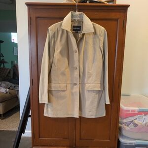 Vintage Bernardo Suede Leather Tan Button-Up Jacket Classic